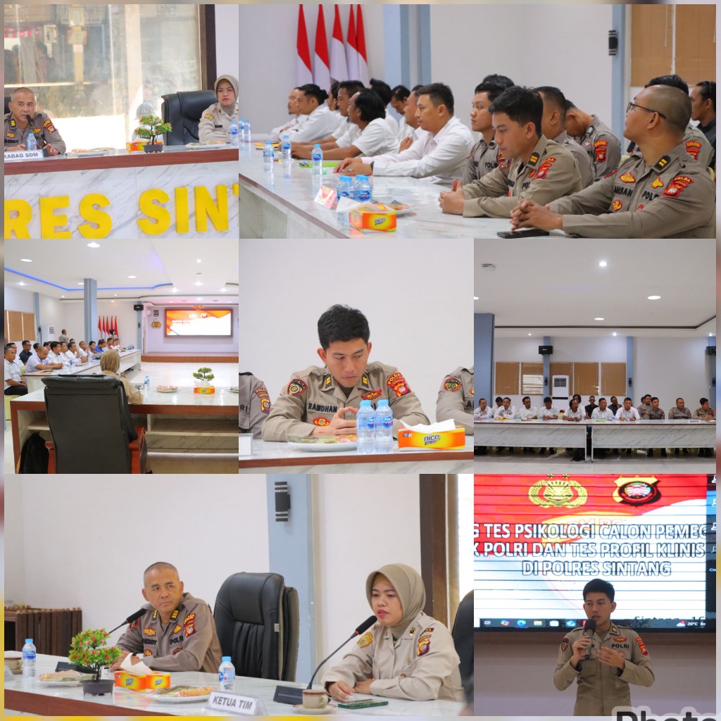 Polres Sintang Gelar Tes Psikologi dan Konseling bagi Personel Pemegang Senpi
