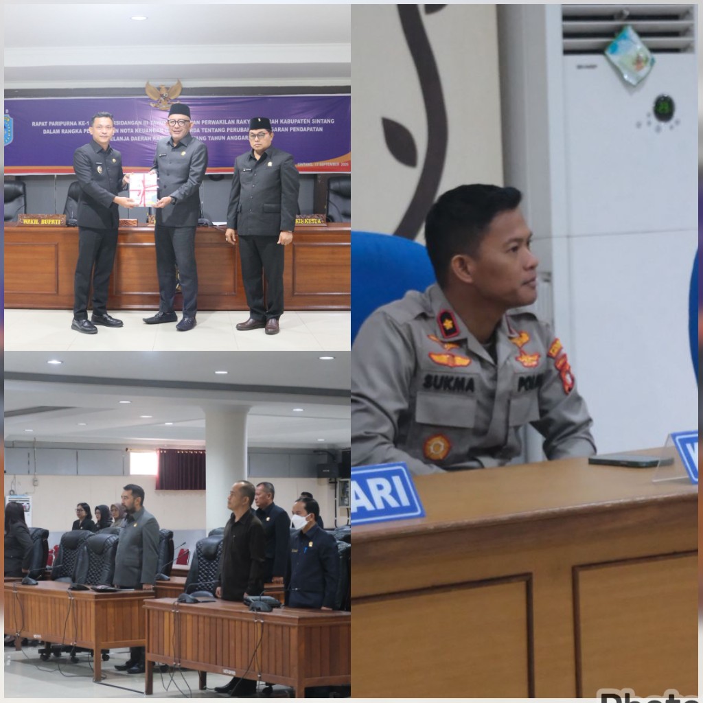 Waka Polres Sintang Hadiri Rapat Paripurna DPRD Bahas Perubahan APBD 2025