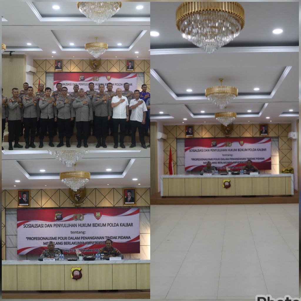 Tingkatkan Profesional Penyidik, Bidkum Polda Kalbar Gelar Sosialisasi Dan Penyuluhan Hukum Di Polres Ketapang