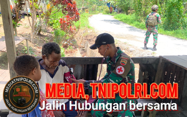 *Satgas Yonif 131/Brajasakti Gelar Pelayanan Kesehatan dan Fogging di Perbatasan Papua*