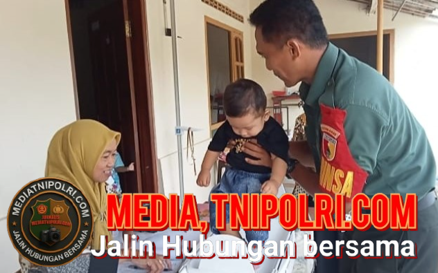 Babinsa Jajar Dampingi Bidan Desa dalam Percepatan Penanganan Stunting