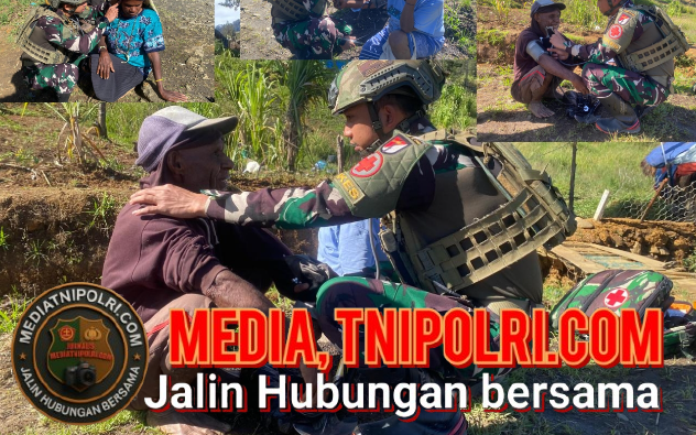 Di Atas Awan, Prajurit Kout Koper Hadirkan Pelayanan Kesehatan untuk Warga Wako, Gome