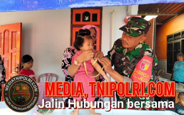 Babinsa Kelurahan Jegu Dampingi Kegiatan Posyandu Percepatan Penanganan Stunting