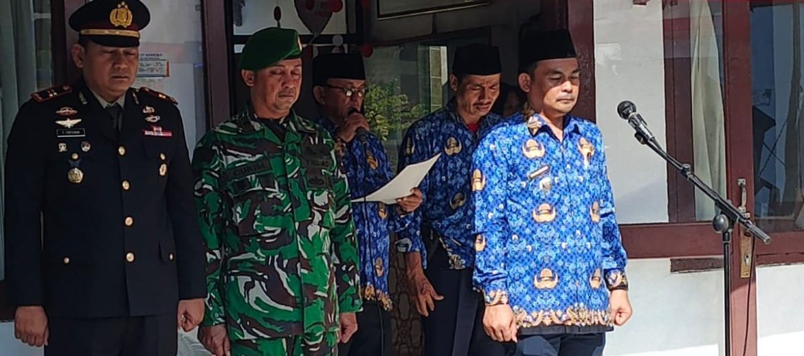 Babinsa Koramil 1609 Juntinyuat Indramayu Melaksanakan Upacara Peringatan Hari Kesaktian Pancasila