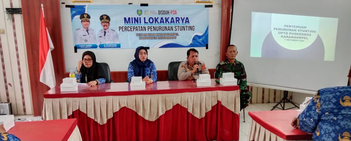 Anggota Koramil 1608 Karangampel Indramayu Hadiri Loka karya Mini Tentang Penanganan Percepatan Penurunan Stunting Tahun 2025 di Kecamatan Karangampel