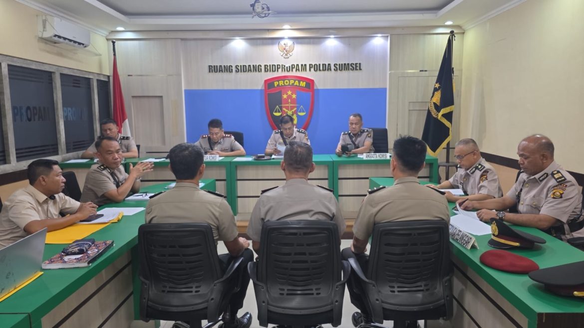 Transparan dan Tegas, Polda Sumsel Proses Enam Personel Langgar Kode Etik
