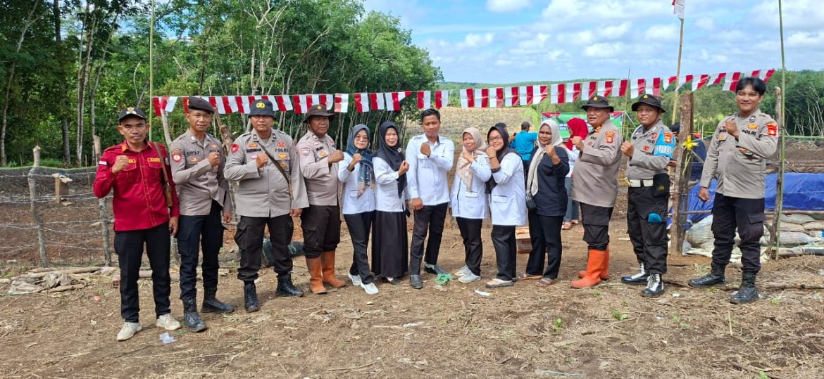 Polsek Rantau Bayur Dukung Ketahanan Pangan Melalui Penanaman Jagung di Desa Talang Kemang