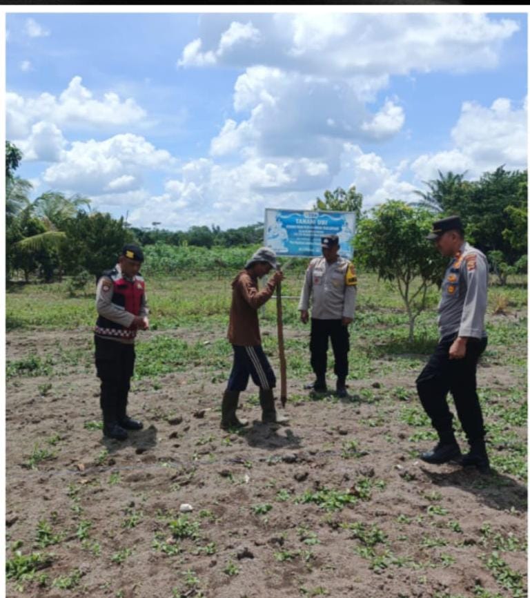 Polsek Air Kumbang Gelar Penanaman Jagung Serentak Dukung Swasembada Pangan 2025