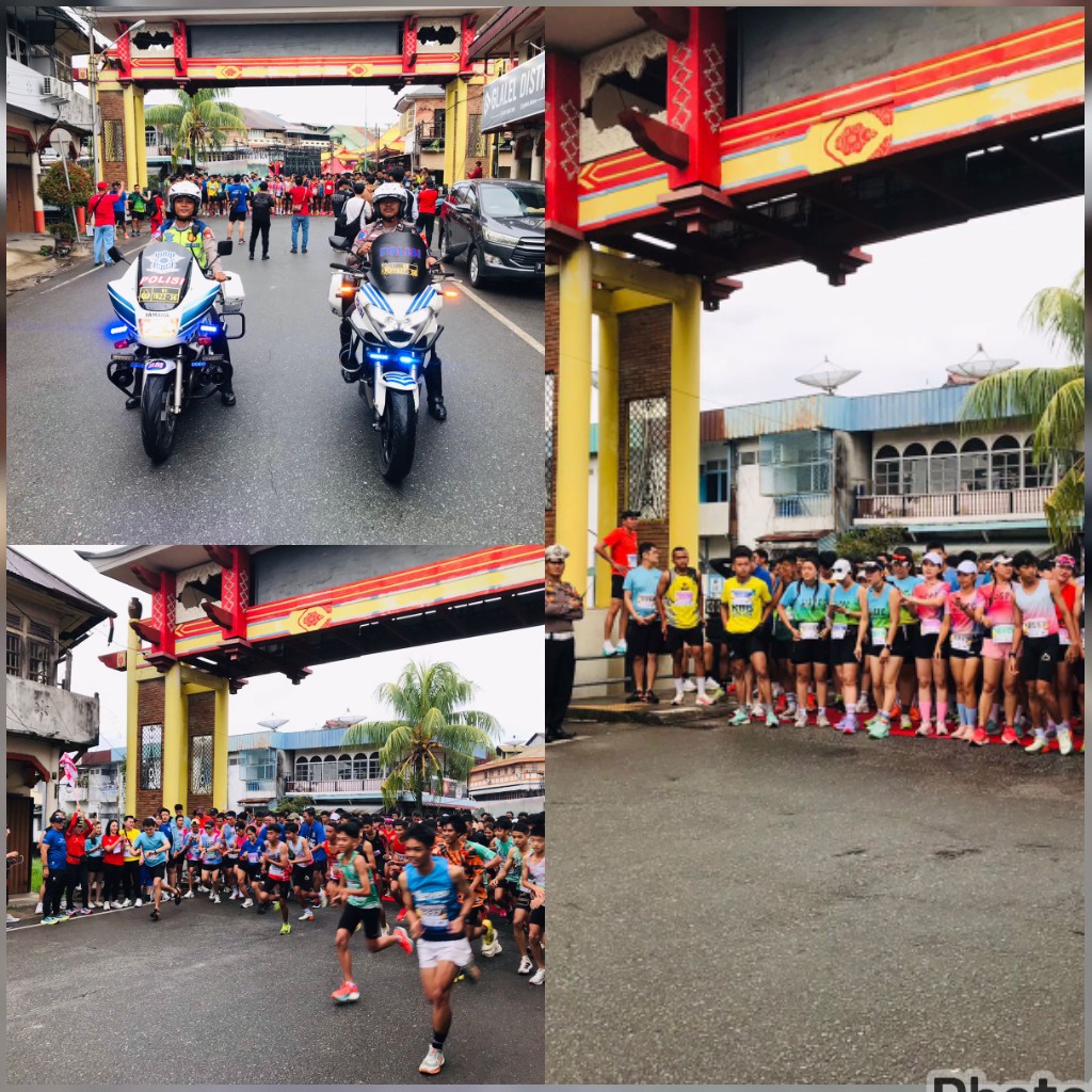 Semarak Mooncake Festival, Polres Singkawang Amankan Jalannya Amazing Mooncake Fun Run 5K dengan Kondusif