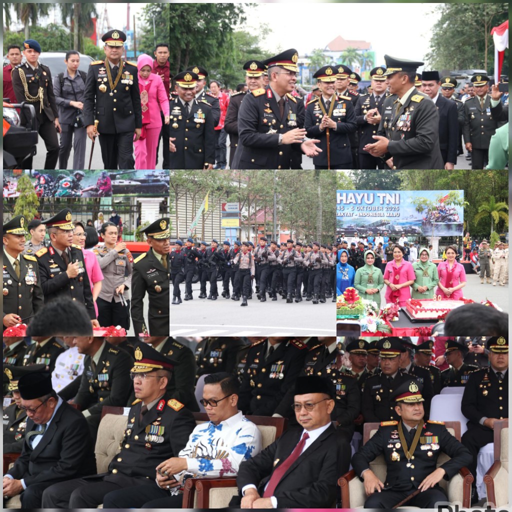 Kapolda Kalbar Hadiri Upacara Peringatan HUT TNI ke-80 Tahun 2025