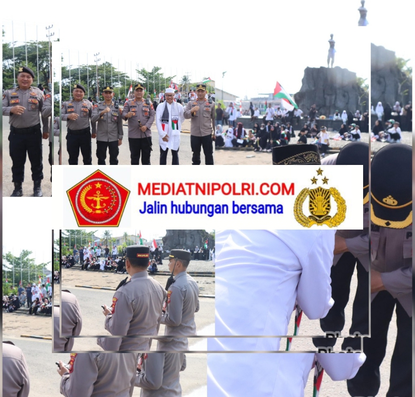 Kapolres Melawi Mengucapkan Terima Kasih Kepada Peserta Aksi Damai Untuk Palestina