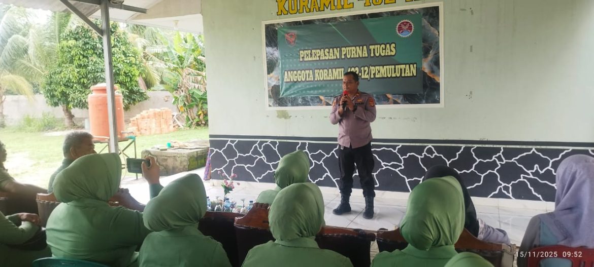 Polsek Pemulutan Ogan Ilir Hadiri Acara Purna Bakti Personil Koramil 402-12 Pemulutan, Sampaikan Terima Kasih atas Dedikasi dan Kerjasama  Menjaga Kamtibmas