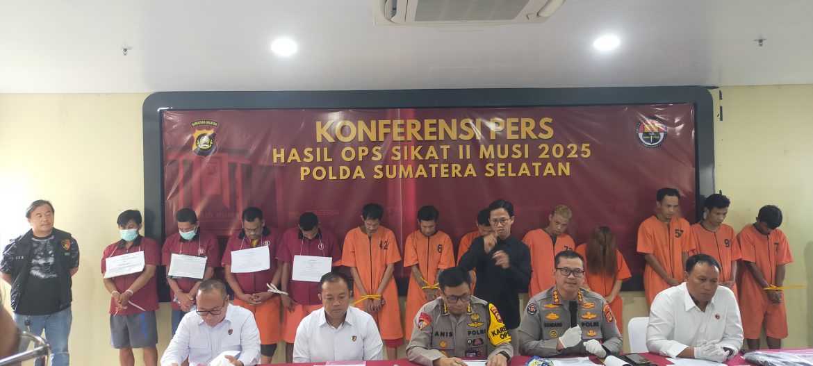 Keberhasilan Ditresnarkoba Polda Sumsel Mengungkap Jaringan Narkoba Operasi Sikat ll Musi