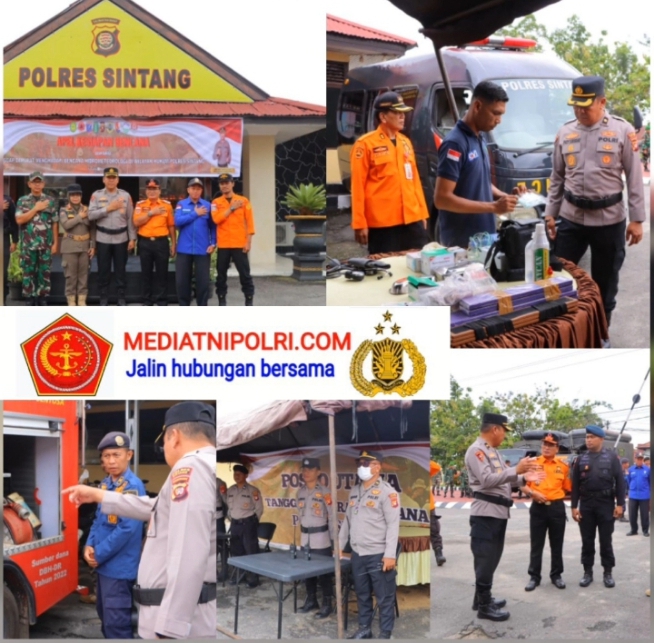 Polres Sintang Gelar Apel Kesiapsiagaan Hadapi Bencana Hidrometeorologi