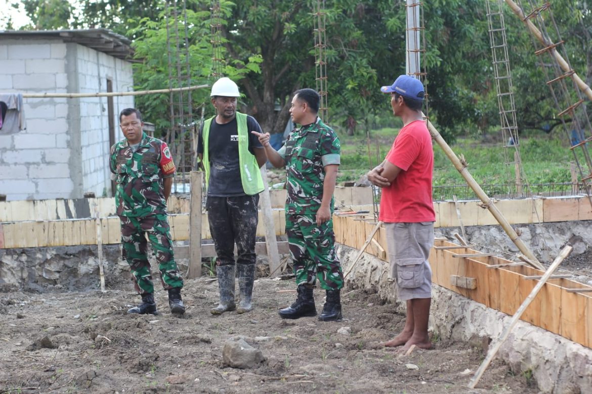 Dandim 0616/Indramayu Tinjau Pembangunan Koperasi Desa Kelurahan Merah Putih di Terisi