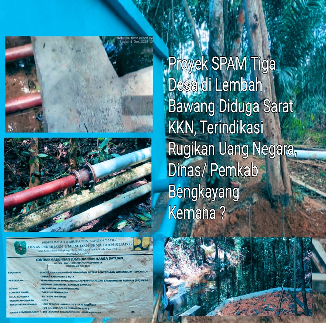 SPAM Tiga Desa Lembah Bawang Belum Optimal, Warga Minta APH Turun Tangan