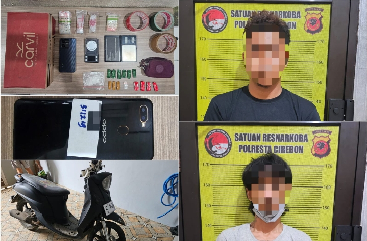 Polresta Cirebon Amankan 2 Pengedar Narkotika Jenis Sabu