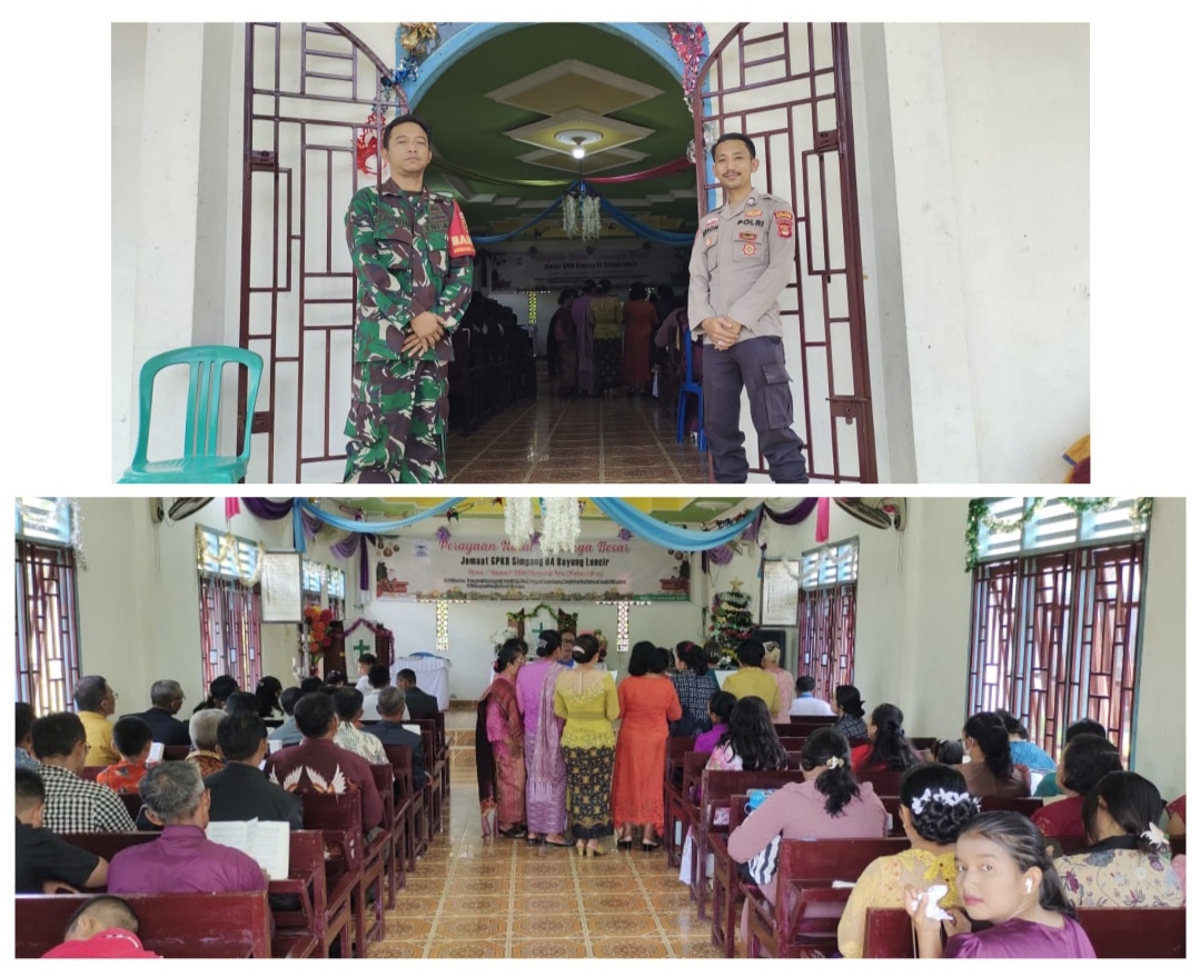 Perkuat Sinergitas TNI–Polri, Kapolres Musi Banyuasin dan Koramil 401-04 Pastikan Kesiapan Pos PAM Nataru