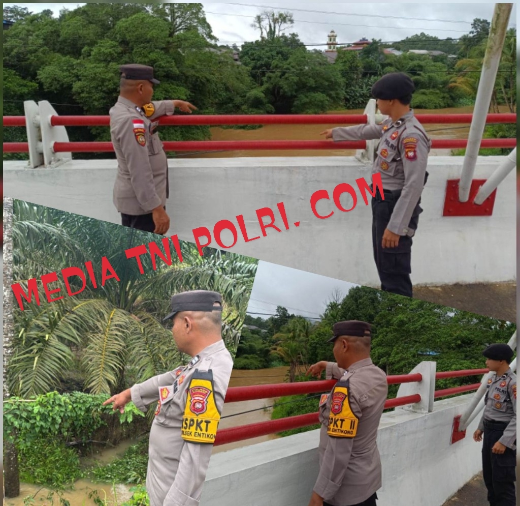 Antisipasi Cuaca Ekstrem, Polsek Entikong Gelar Patroli Batingsor Tekan Potensi Bencana Alam