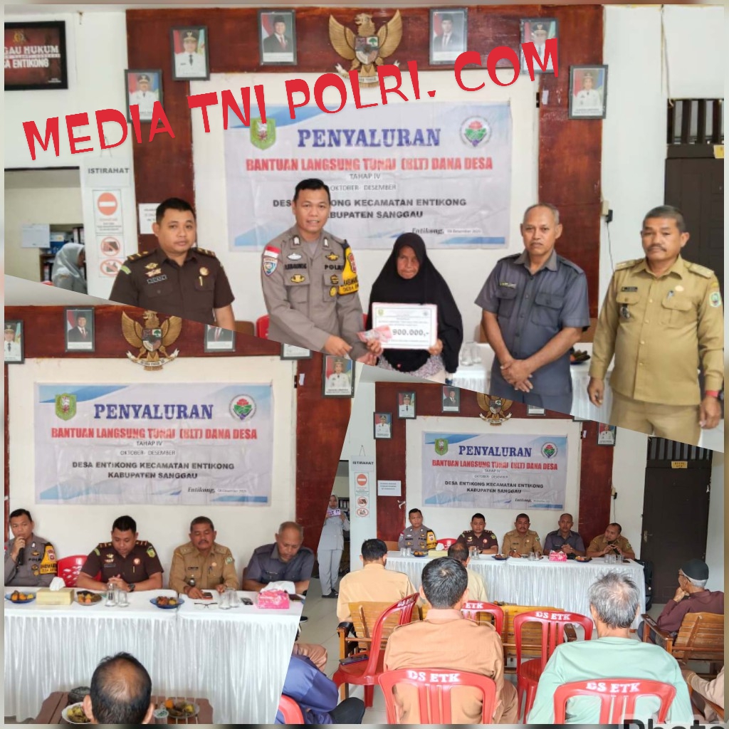 Penyaluran BLT Dana Desa Entikong Tahap IV Tersalurkan kepada 30 KPM, Polsek Entikong Pastikan Proses Berjalan Transparan