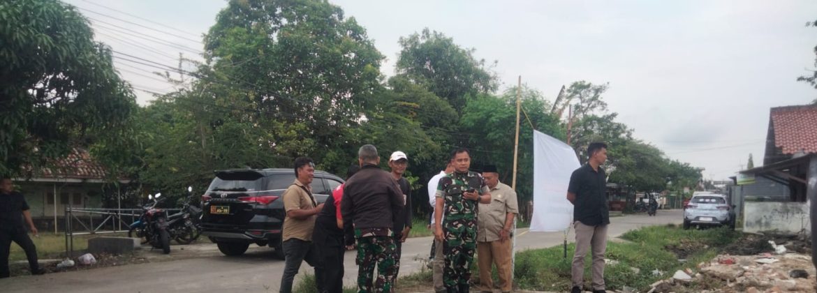 Kunjungan Dandim 0616/Indramayu Letkol Arm Tulus Widodo,S.E.,M.Han di lahan pembangunan Koperasi Desa Merah Putih (KDKMP) Desa Jayalaksana