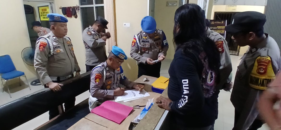Bidpropam Polda Sumsel Gelar Ops Gaktiblin di Polsek Bayung Lencir, Tes Urine negatif