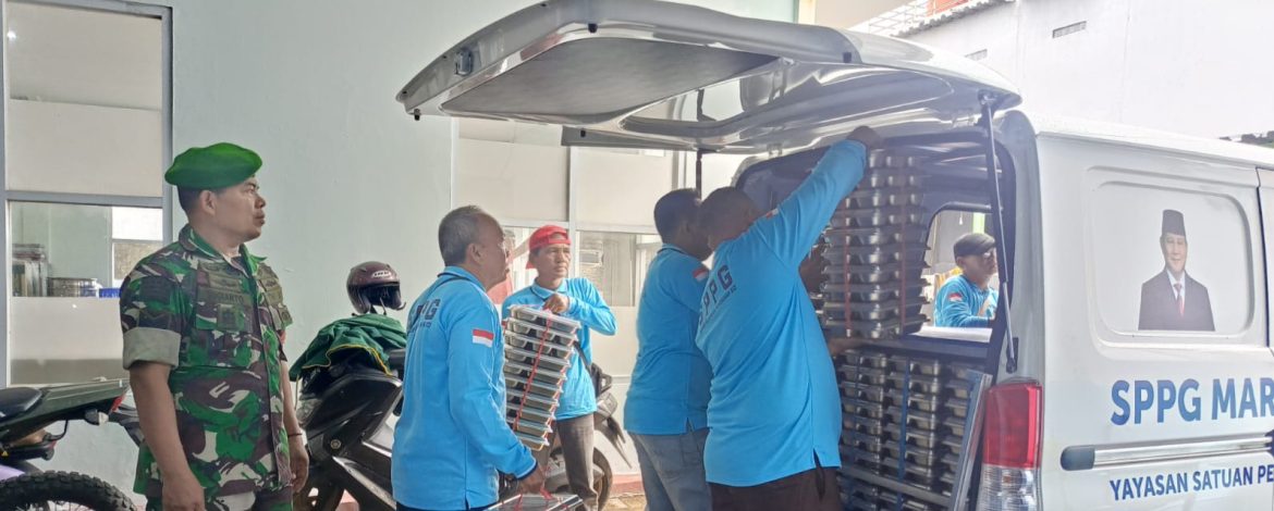 Koramil 1601 Indramayu Monitoring Kegiatan Pelayanan SPPG dan Pendistribusian Makan Bergizi Gratis/MBG di wilayah Binaan