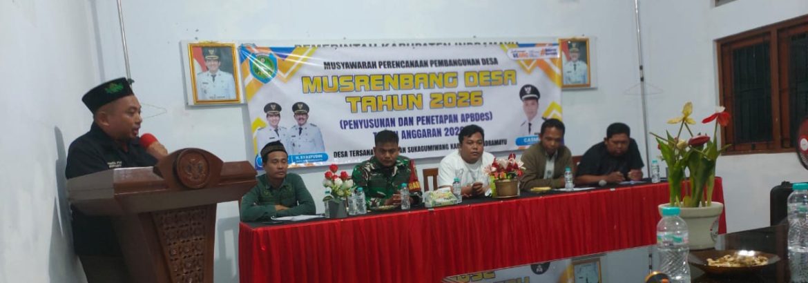 Koramil 1605 Sukagumiwang Hadiri Musyawarah Rencana Pembangunan Desa/Musrenbangdes tahun anggaran 2026 di Desa Tersana
