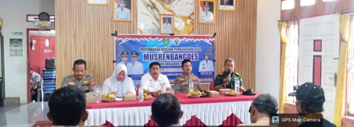 Koramil 1608 Karangampel Hadiri Musyawarah Rencana Pembangunan Desa/MUSRENBANGDES Tahun Anggaran 2027 Desa Dukuh Jeruk