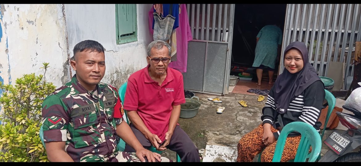 Koramil 1601 Indramayu Takziah ke Rumah Duka Almarhum Purnawirawan Serma Djumadi