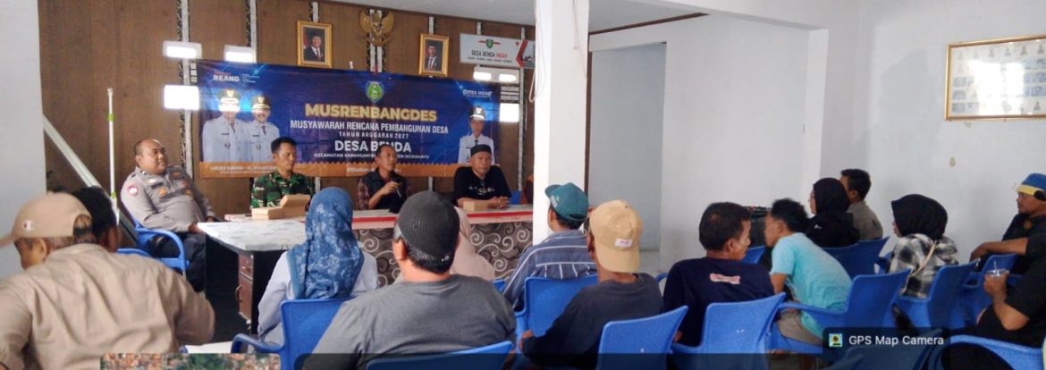 Koramil 1608 Karangampel Menghadiri Musyawarah Rencana Pembangunan Desa Benda Kecamatan Karangampel