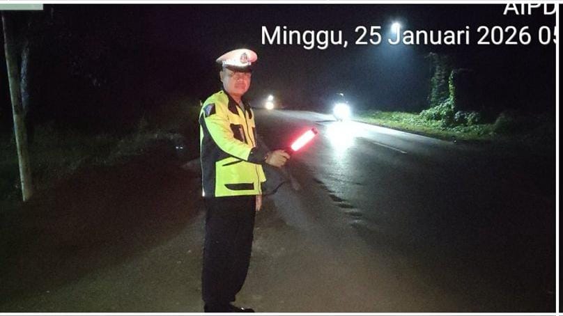 Patroli Subuh Satlantas Polres Banyuasin, Cegah Kejahatan dan Beri Rasa Aman