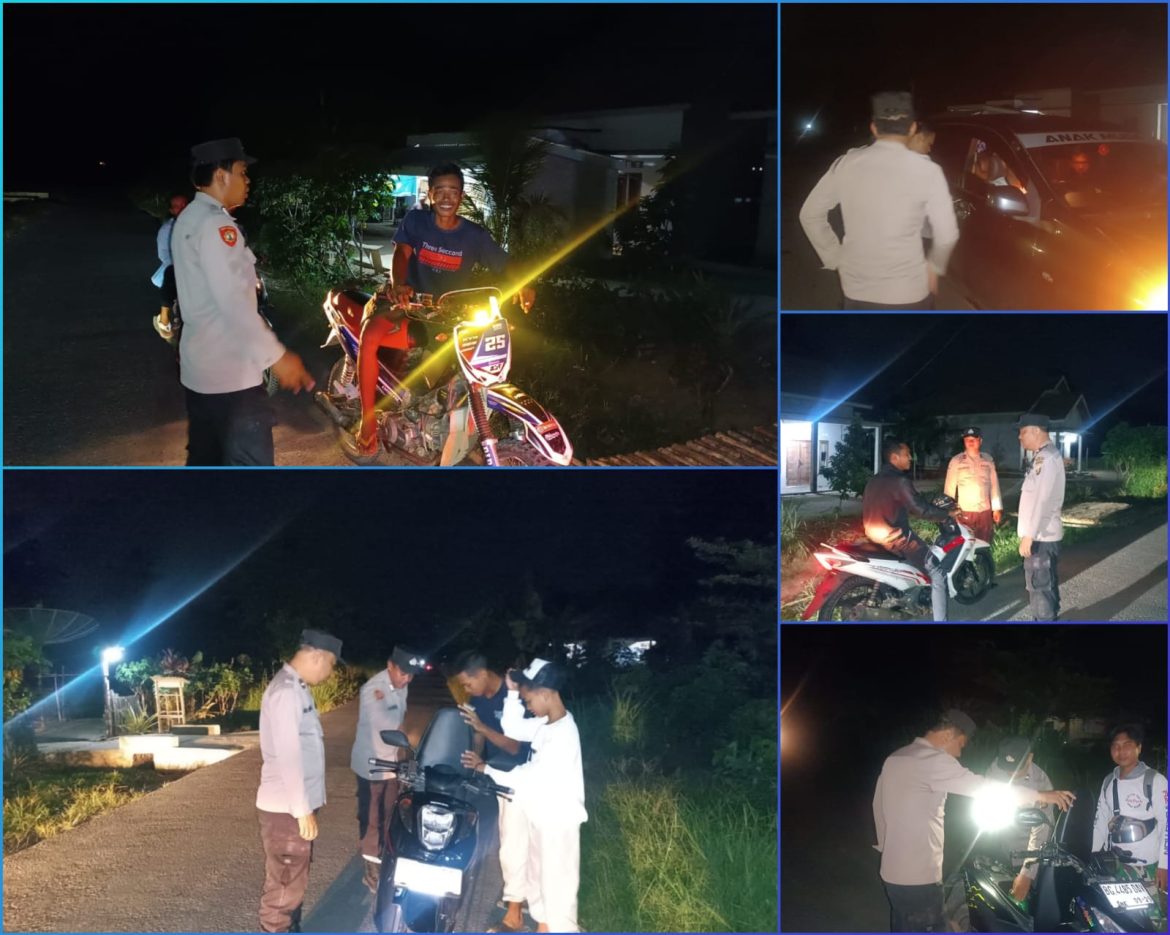 Tingkatkan Keamanan Wilayah Hukum pada Malam Libur, Polsek Rambang Gelar Kegiatan Rutin yang Ditingkatkan (KRYD)