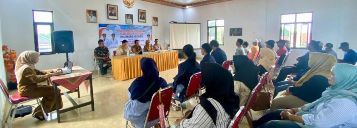 Koramil 1608 Karangampel Hadiri Musrenbangdes Desa Sendang