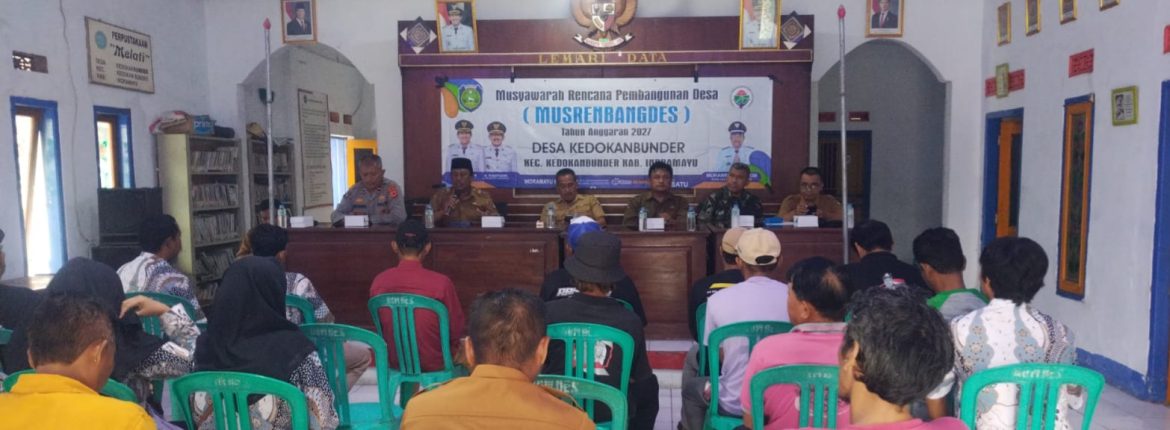 Danramil 1608 Karangampel Hadiri Musrenbangdes Desa Kedokan Bunder