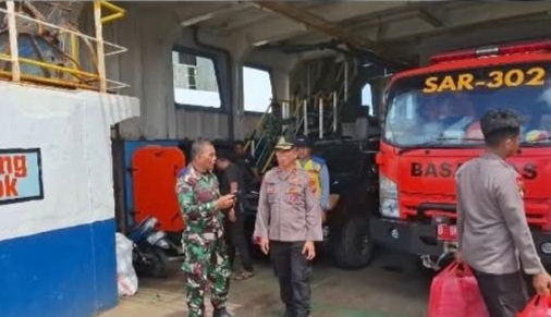 POLRI dan TNI Kirim Bantuan ke Sitaro
