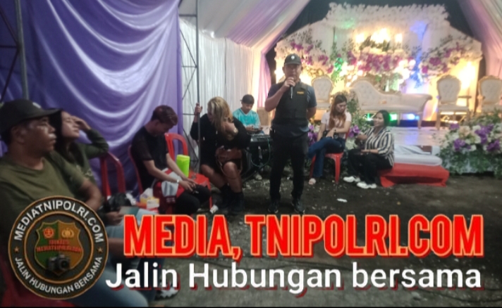 Kapolsek Aertembaga Himbau Jaga Ketertiban di Acara Pernikahan
