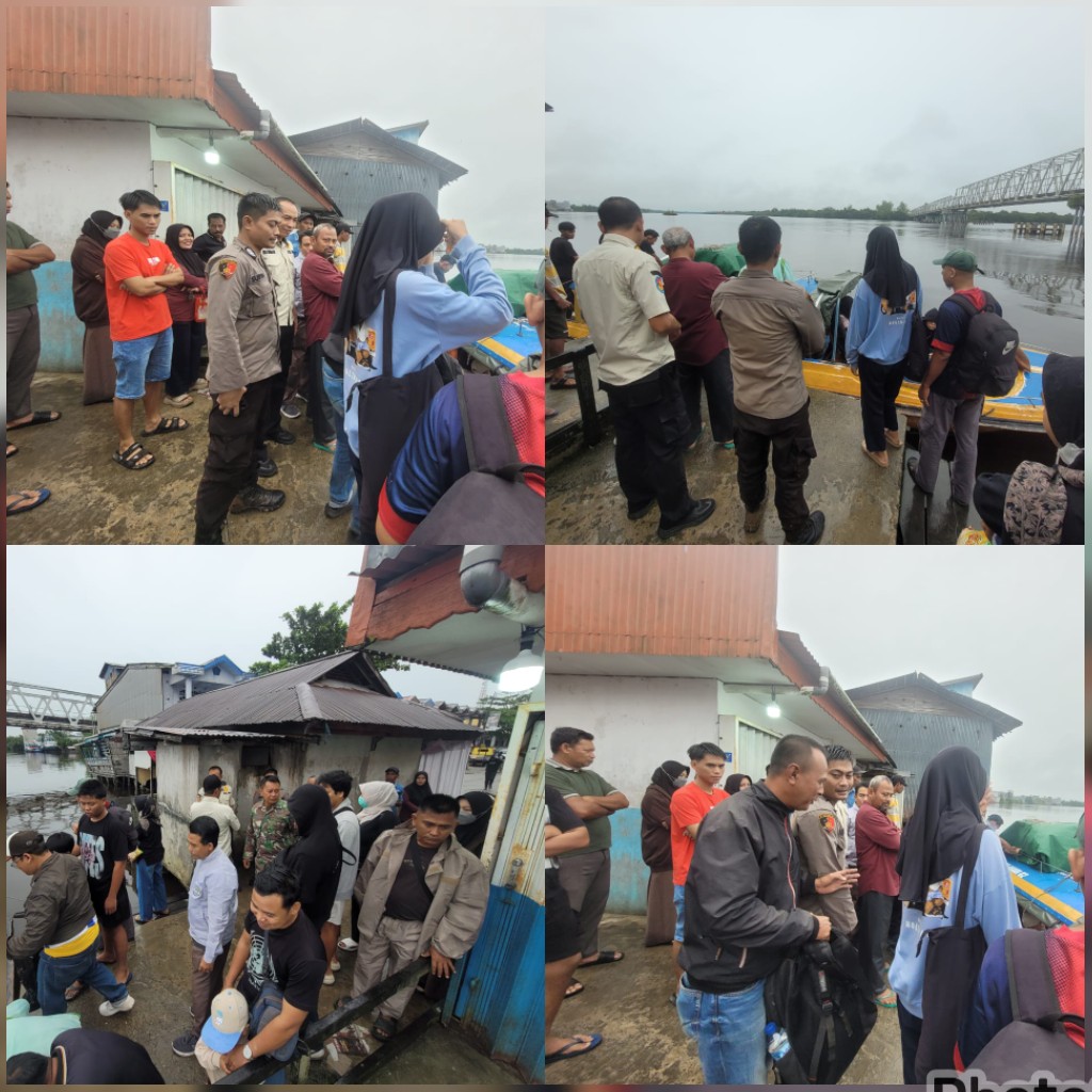 Awal Tahun 2026 Personel Polsek simpang Hilir, Pospam Perketat Keamanan Dermaga di Tengah Potensi Banjir Rob
