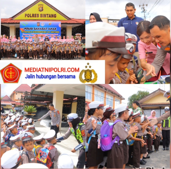 Polres Sintang Gelar Kegiatan Polisi Sahabat Anak, Tanamkan Cinta Polri Sejak Dini