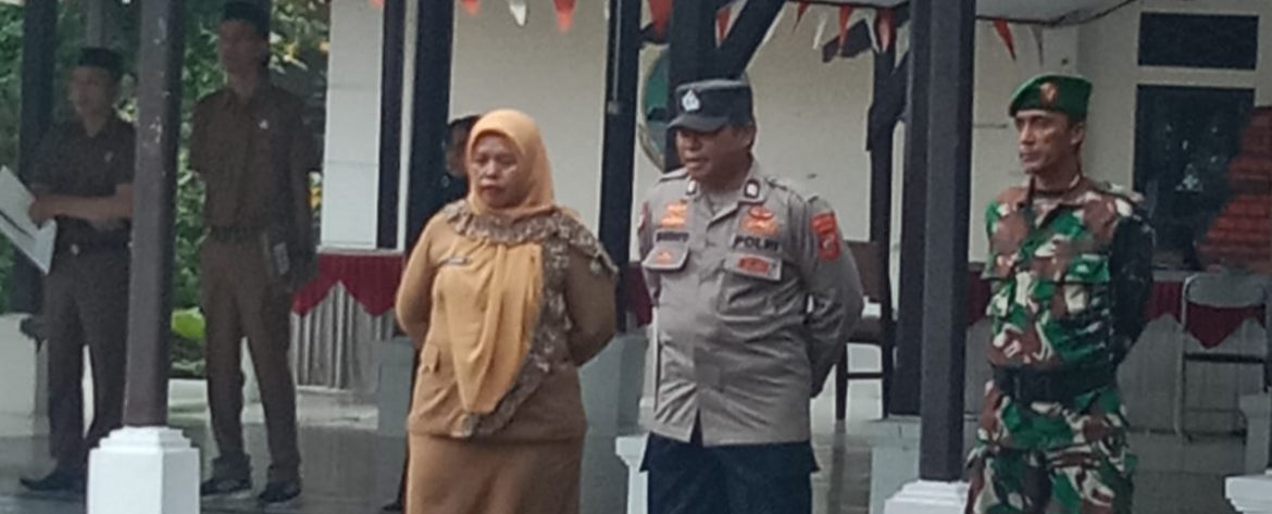 Koramil 1602/Sindang Hadiri Apel Gabungan Tingkat Kecamatan Sindang