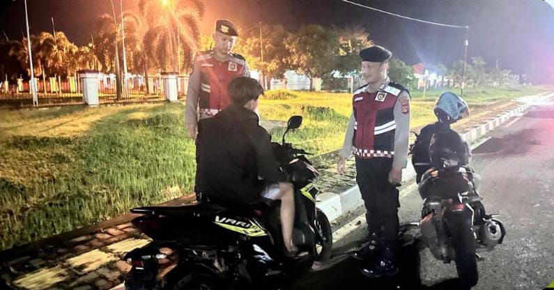 Patroli  Sat Samapta Polres Banyuasin Jaga Kondusifitas Wilayah