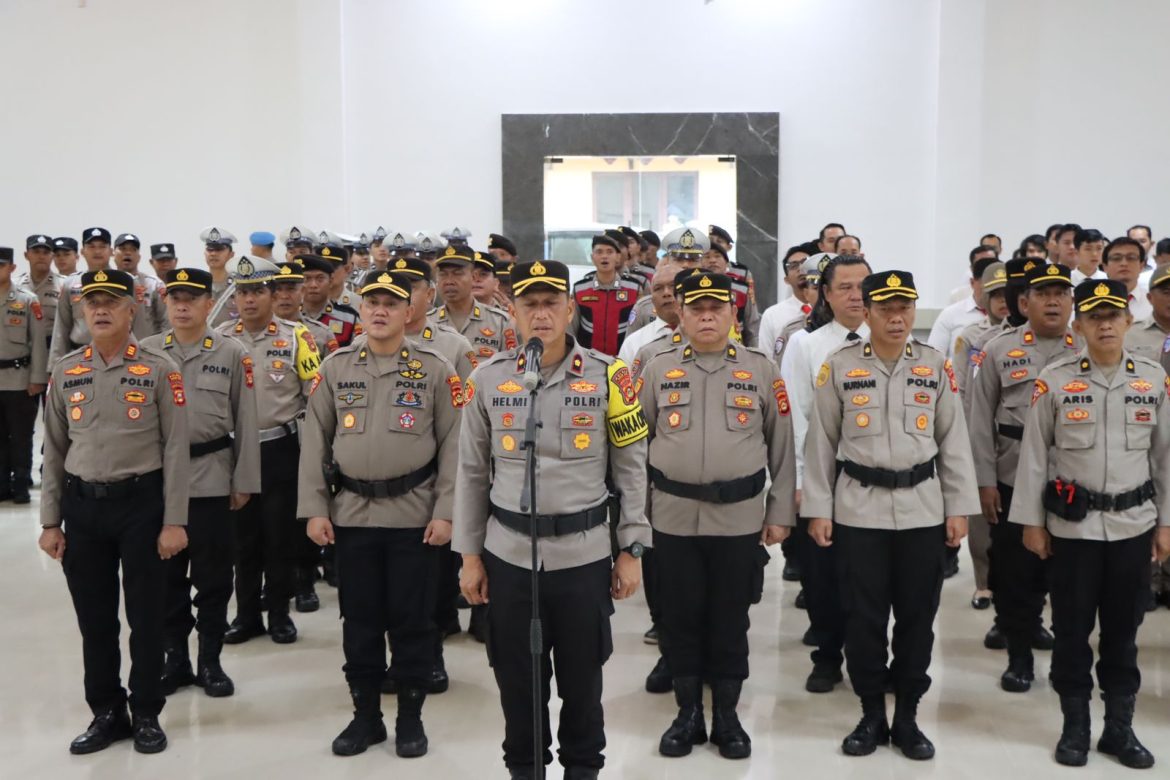 Polres Ogan Ilir Ikuti Upacara Pemberian Piagam Penghargaan Personel Berprestasi di Lingkungan Polda Sumsel