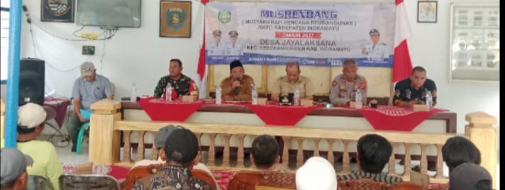 Koramil 1608/Karangampel Hadiri Musyawarah Rencana Pembangunan Desa Tahun Anggaran 2027 di Desa Jayalaksana