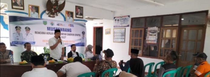 Koramil 1602 Sindang Menghadiri Kegiatan Musrenbangdes RKPD Tahun 2027 Desa Panyingkiran Kidul 