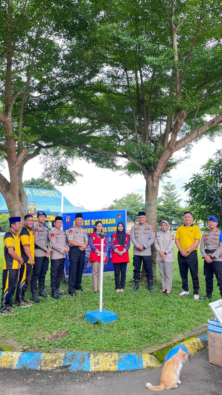 Dit Polairud Polda Sumsel Laksanakan Jumat Berkah kepada Masyarakat