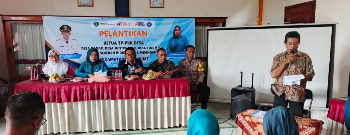 Koramil 1609/Juntinyuat Hadiri Sertijab Kuwu dan Pelantikan Ketua TP PKK Desa