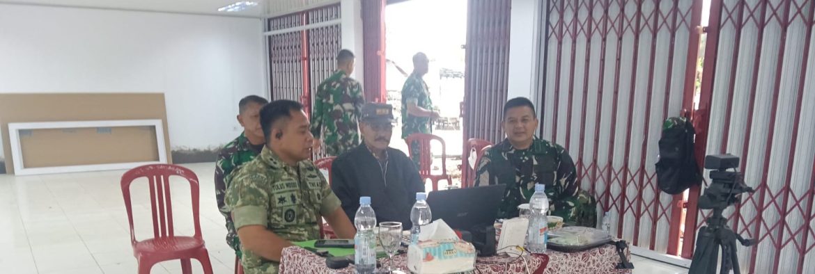 Danramil 1602/Sindang Hadiri Vicon Evaluasi Percepatan Pembangunan KDKMP Se-Indonesia