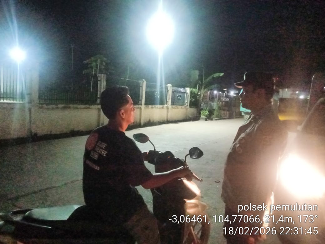 Memasuki Bulan Suci Ramadhan, Polsek Pemulutan Ogan Ilir Intensifkan Patroli Wilayah pada Malam Hari