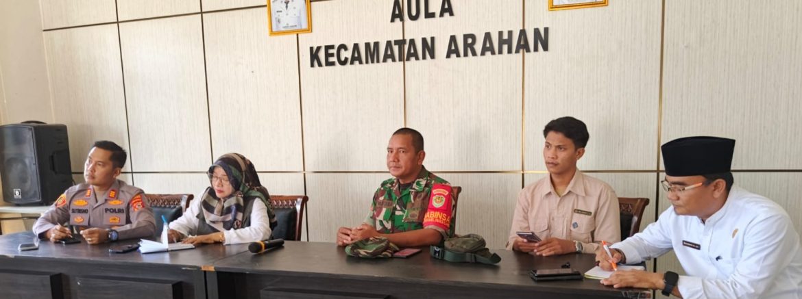 Koramil 1603/Lohbener Hadiri Rapat Koordinasi MBG di Kecamatan Arahan