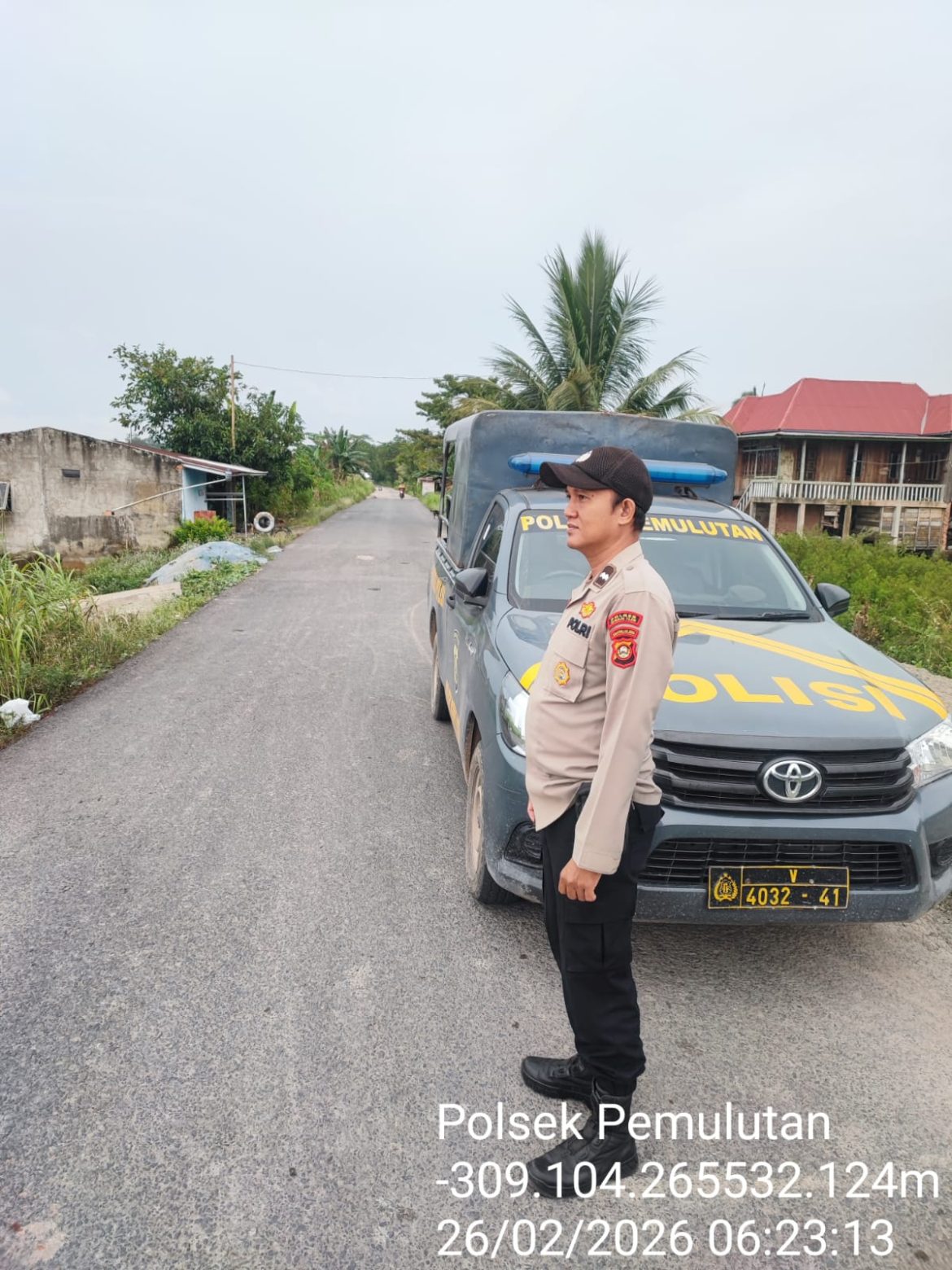 Polsek Pemulutan Laksanakan Patroli Pagi, Jaga Kamtibmas Selama Bulan Ramadhan